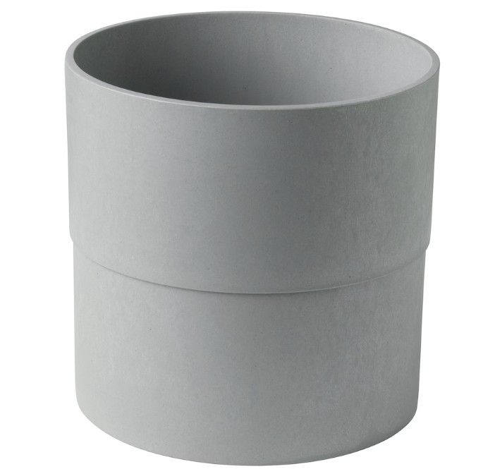 NYPON Plant pot, indoor/outdoor gray, 24 cm (9 ½ &quot;)
