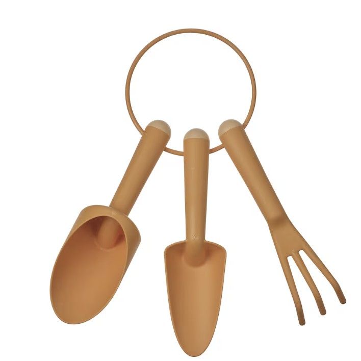 GRÄSMARÖ 3-piece gardening tool set, indoor/outdoor orange