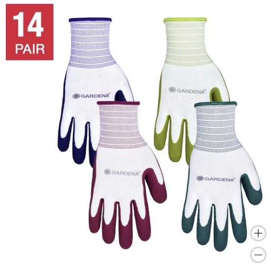 Gardena Latex Gloves, Pack of 14