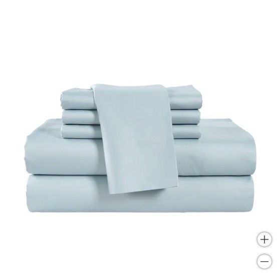 Slumber Chill 6PC Sheet Set, Color: Blue, Size: Queen