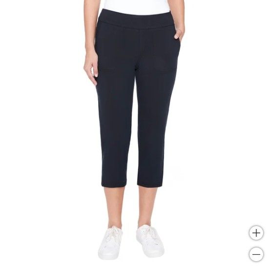 Up! Women’s Garment Wash Pull-on Capri