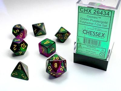 GMNI 7die green-purple/gold