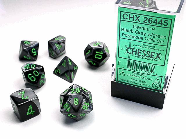 GMNI 7die black-grey/green