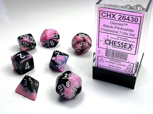 GMNI 7die black-pink/white