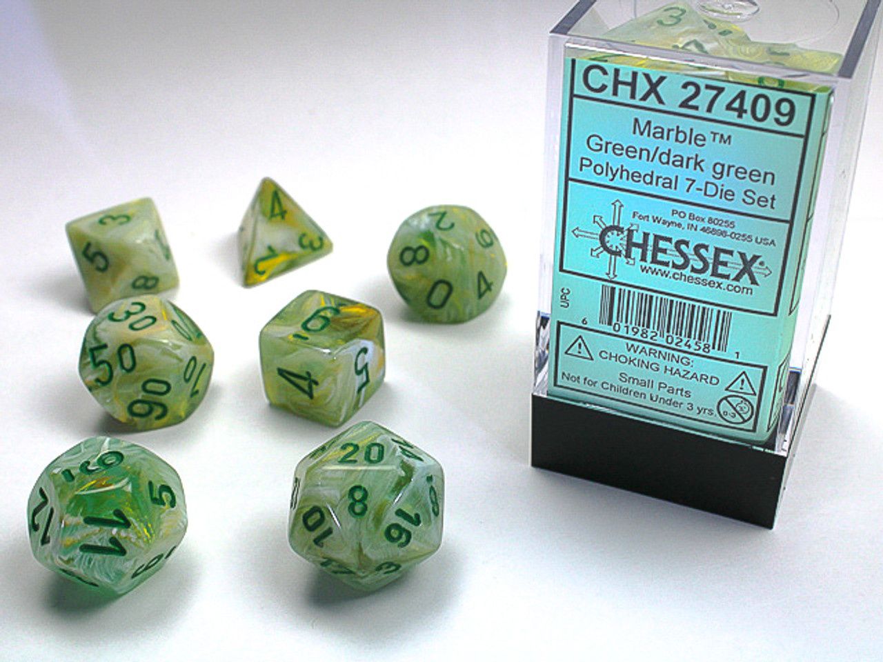 MRBL 7die green/dark green