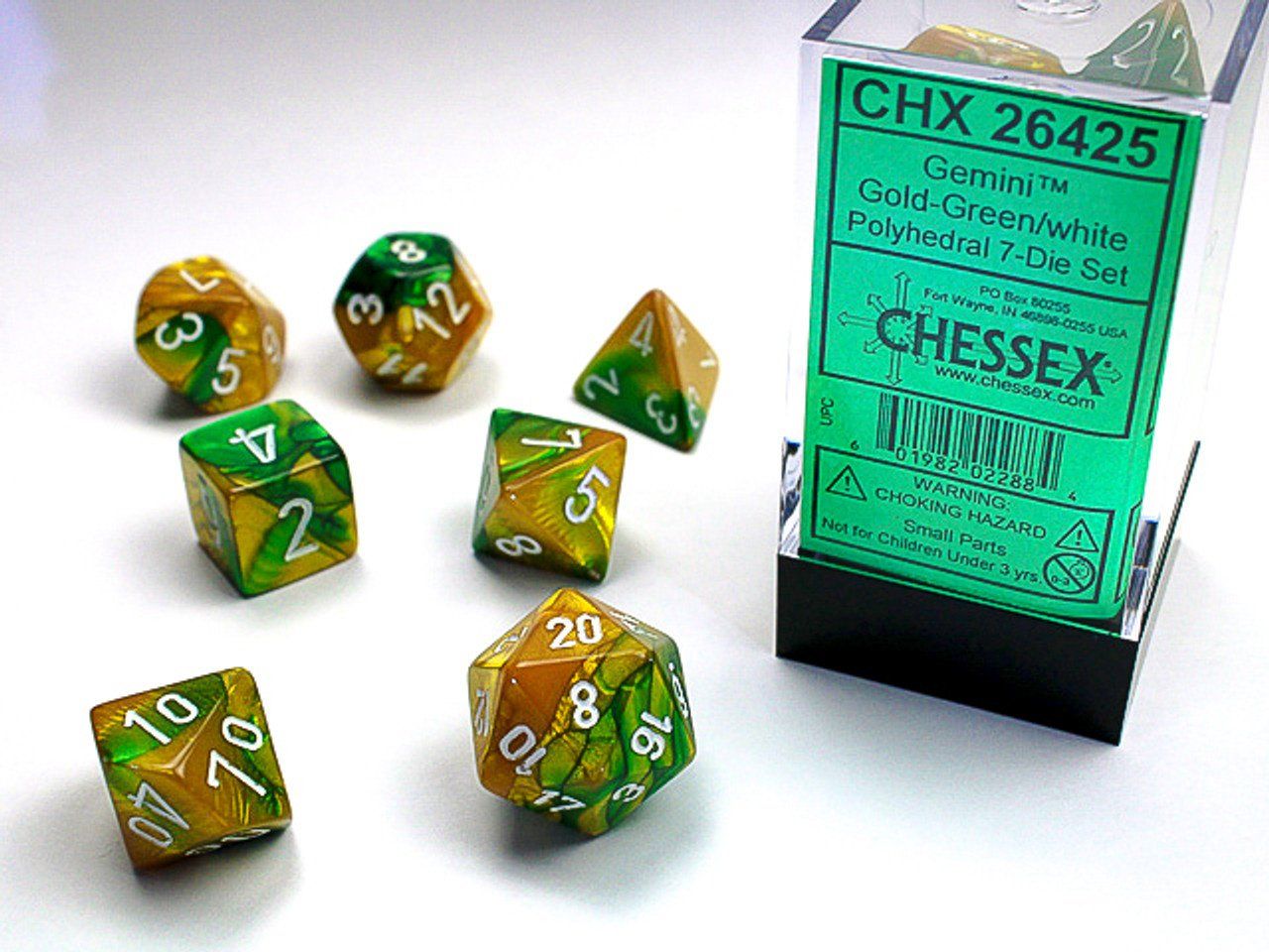 GMNI 7die gold-green/white