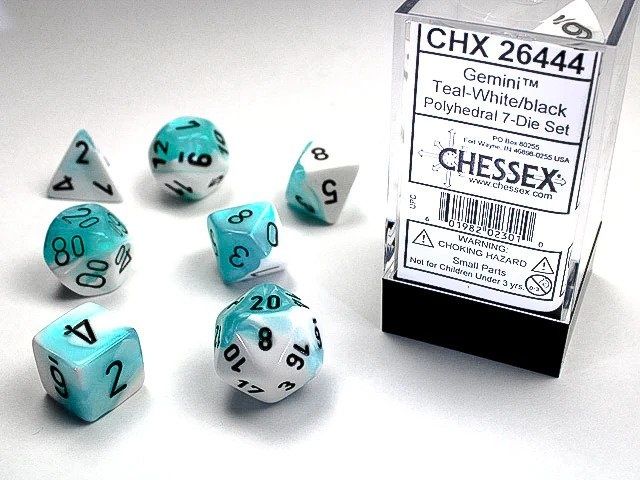 GMNI 7die teal-white/black