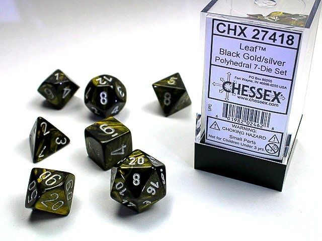 LEAF 7die black-gold/silver