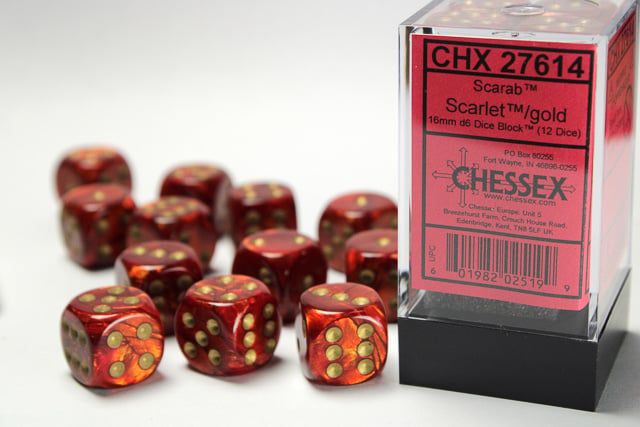 SCRB 12d6 scarlet/gold