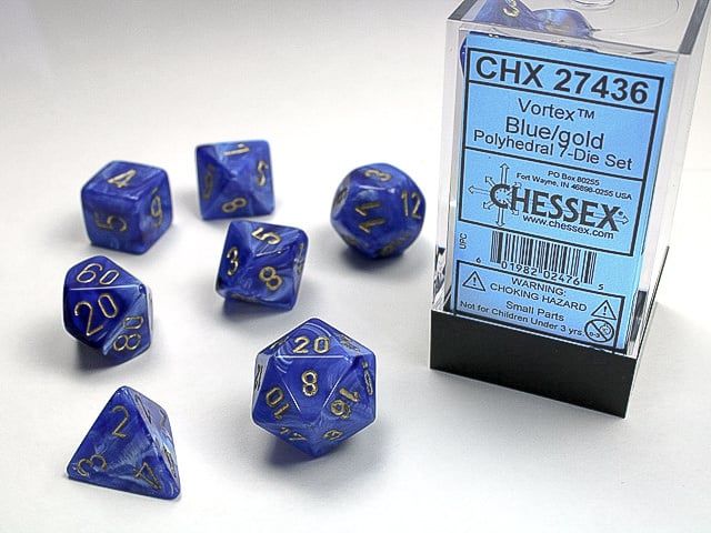 VRTX 7die blue/gold