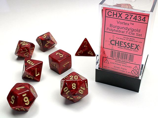 VRTX 7die burgundy/gold