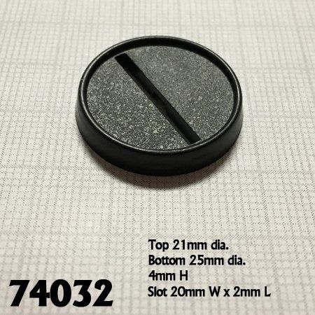 1&quot;Round Plastic Gaming Base (20)