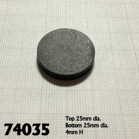 1&quot;Round Plastic RPG Base (20)
