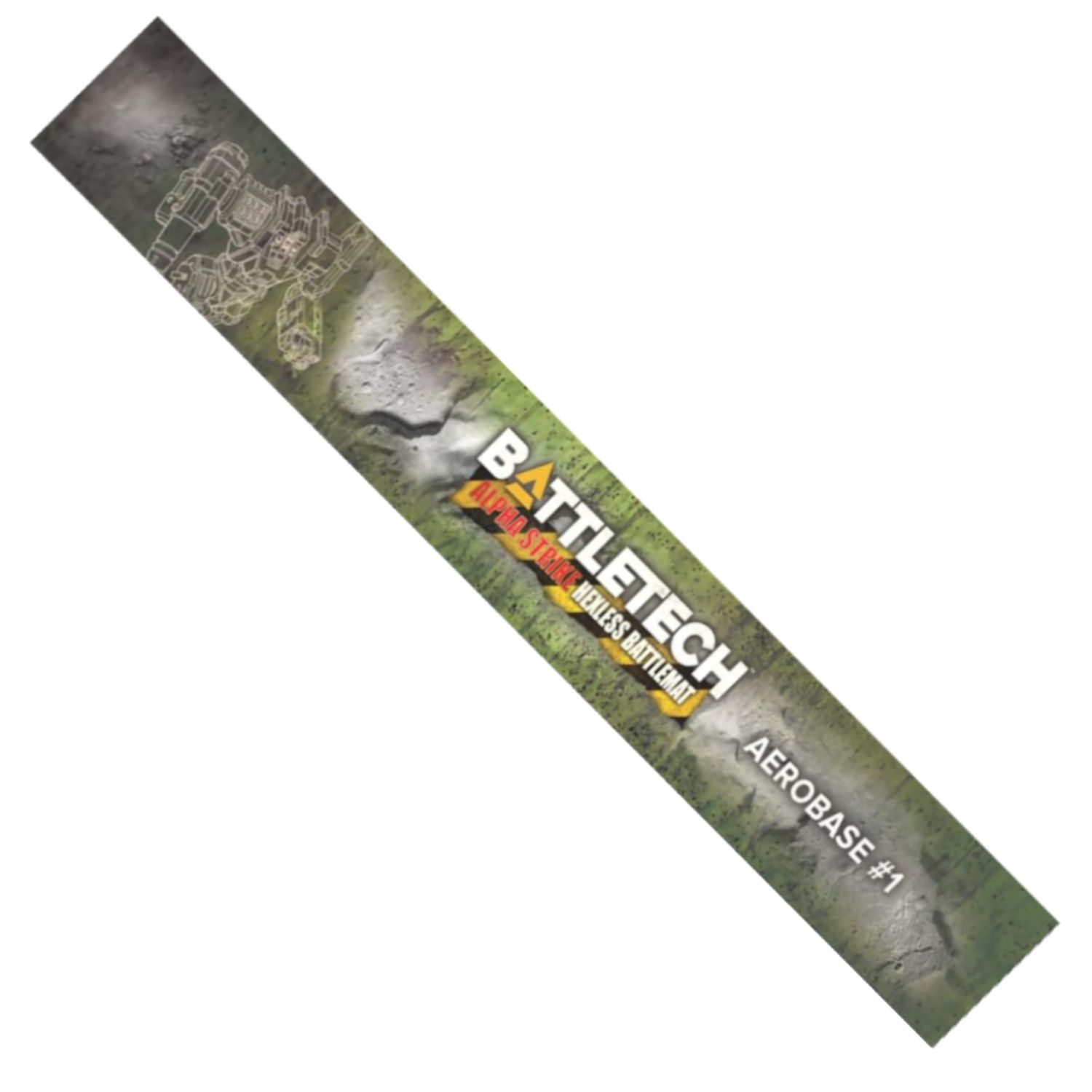 BattleTech Hexless Battle Mat: Alpha Strike - Aerobase #1 / Rolling Woodland #1