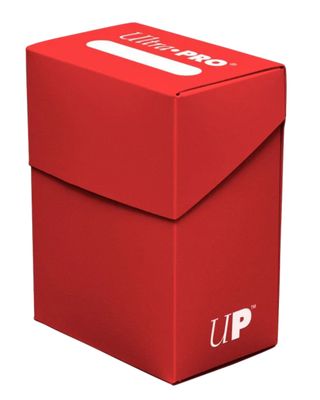 Ultra Pro Deck Box: PRO 80+ Solid Red
