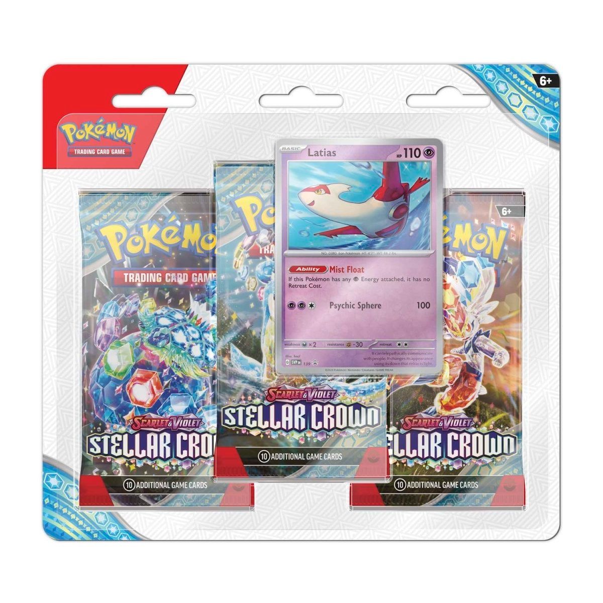 Pokemon TCG: Scarlet and Violet 7: Stellar Crown 3-Pack Blister