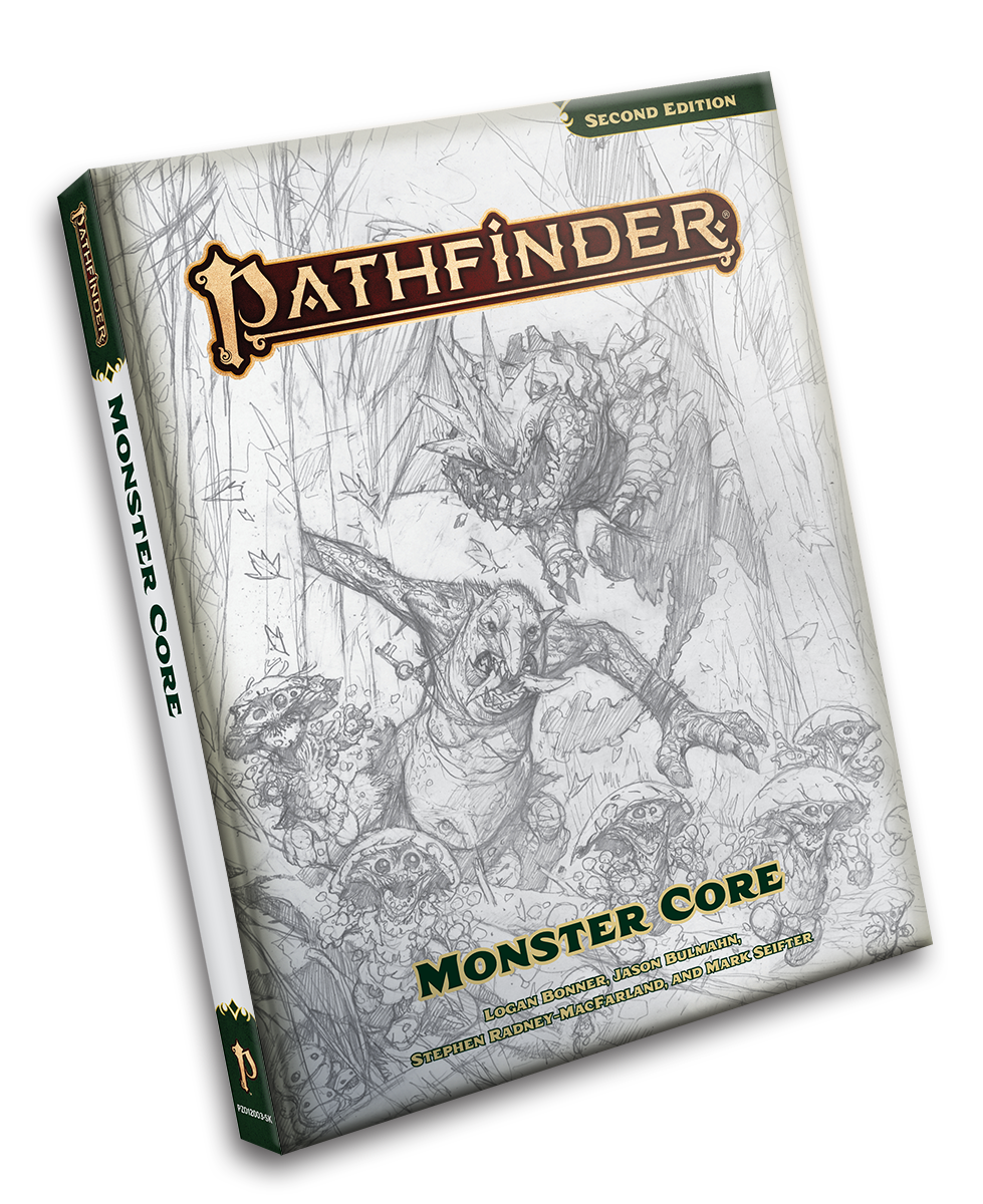 Pathfinder 2nd Edition: Pathfinder Monster Core Sketch Cover