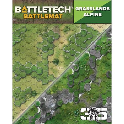 BattleTech Battle Mat: Alpine / Grasslands C