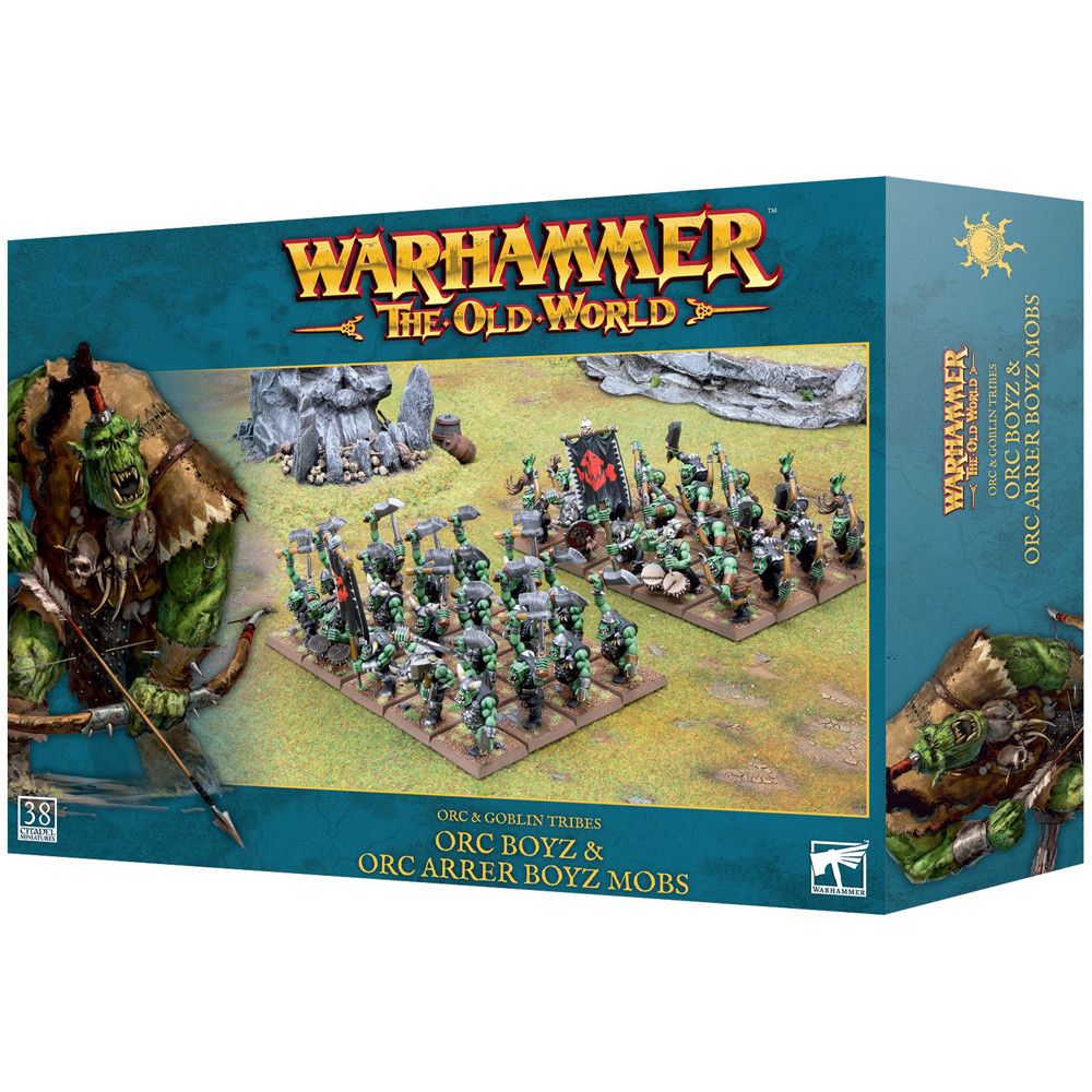 Warhammer The Old World: Orc and Goblin Tribes - Orc Boyz &amp; Orc Arrer Boyz Mobs