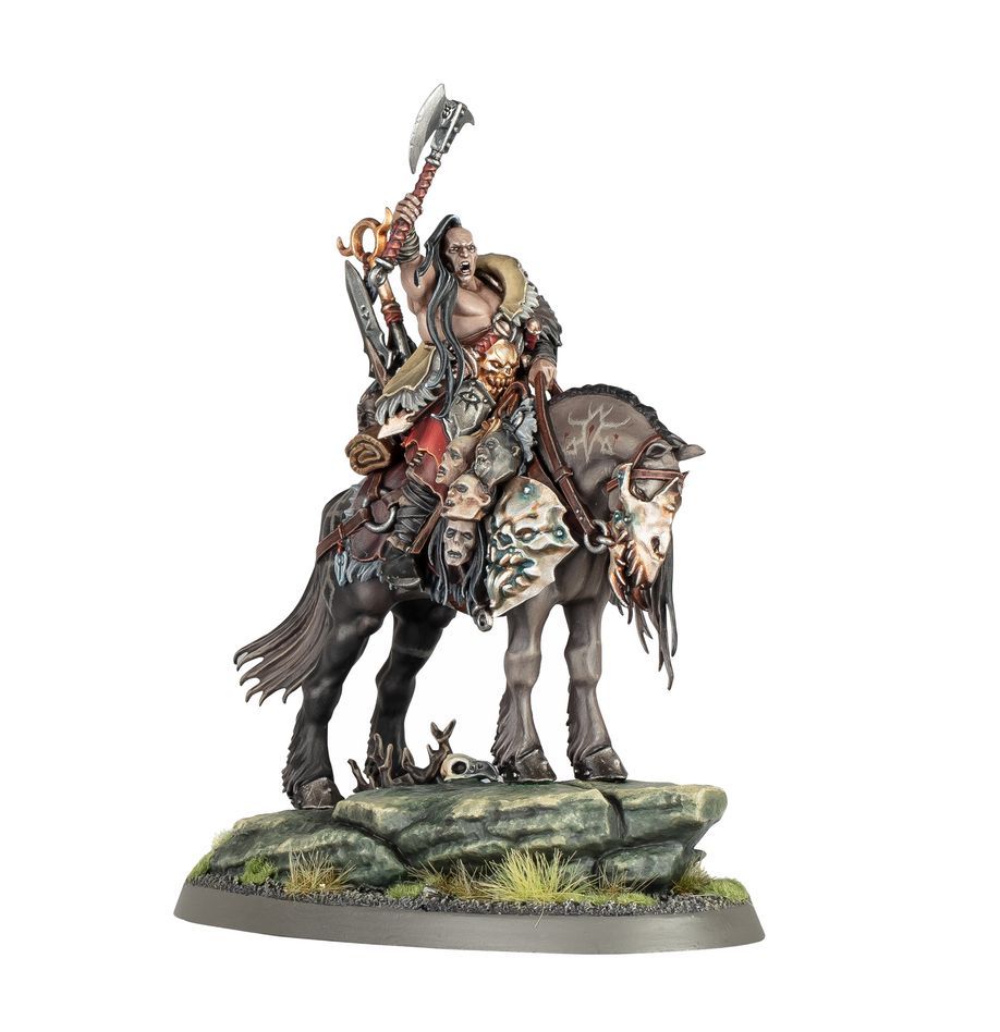 Age of Sigmar: Slaves To Darkness: Darkoath Chieftain on Warsteed