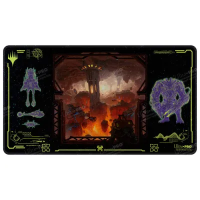 Playmat: MTG Holofoil - Edge of Eternities - Kavaron, Memorial World