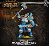 Warmachine: Cygnar: Major Anson Wolfe