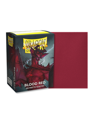Dragon Shield Standard Matte Blood Red Card Sleeves 100Ct