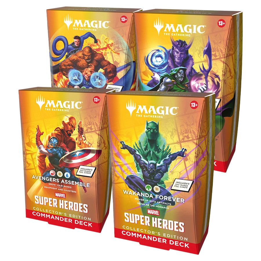 MTG Universes Beyond: Marvel Super Heroes Collector Commander Deck - 4 Pack (Preorder)
