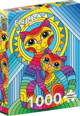 Inseparable Cat and Kitten 1000pc Enjoy