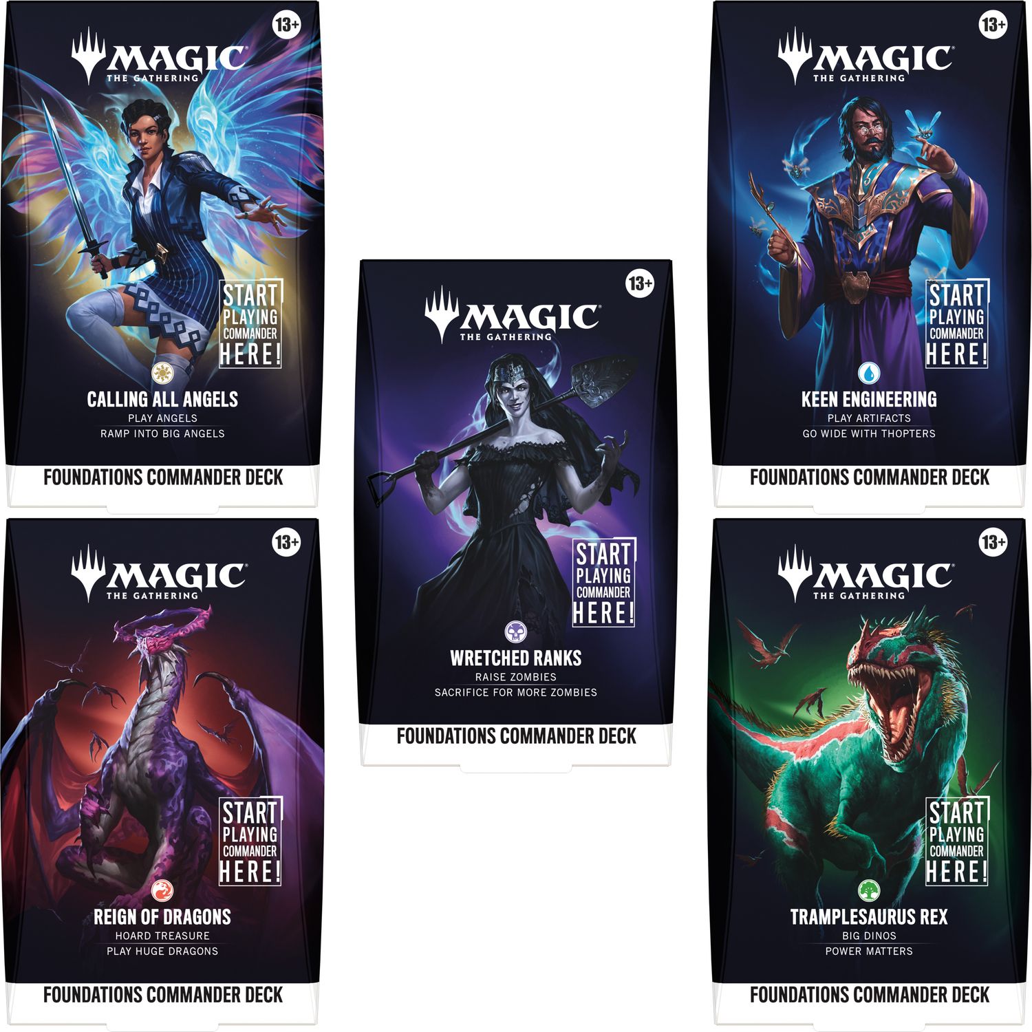 MTG Foundations Commander Deck - 5 Pack (Preorder)