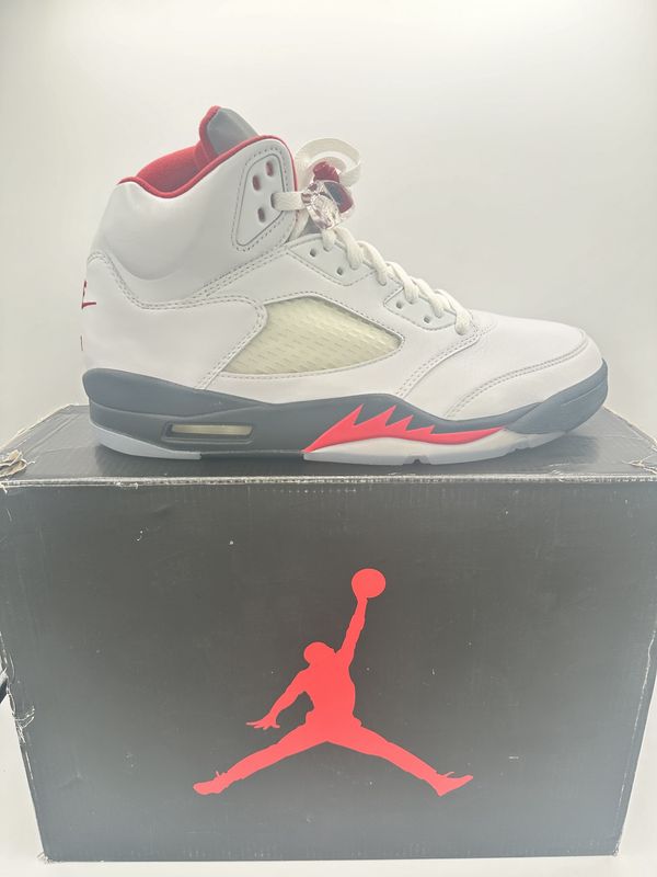 Jordan 5 - Fire Red Silver Tongue
