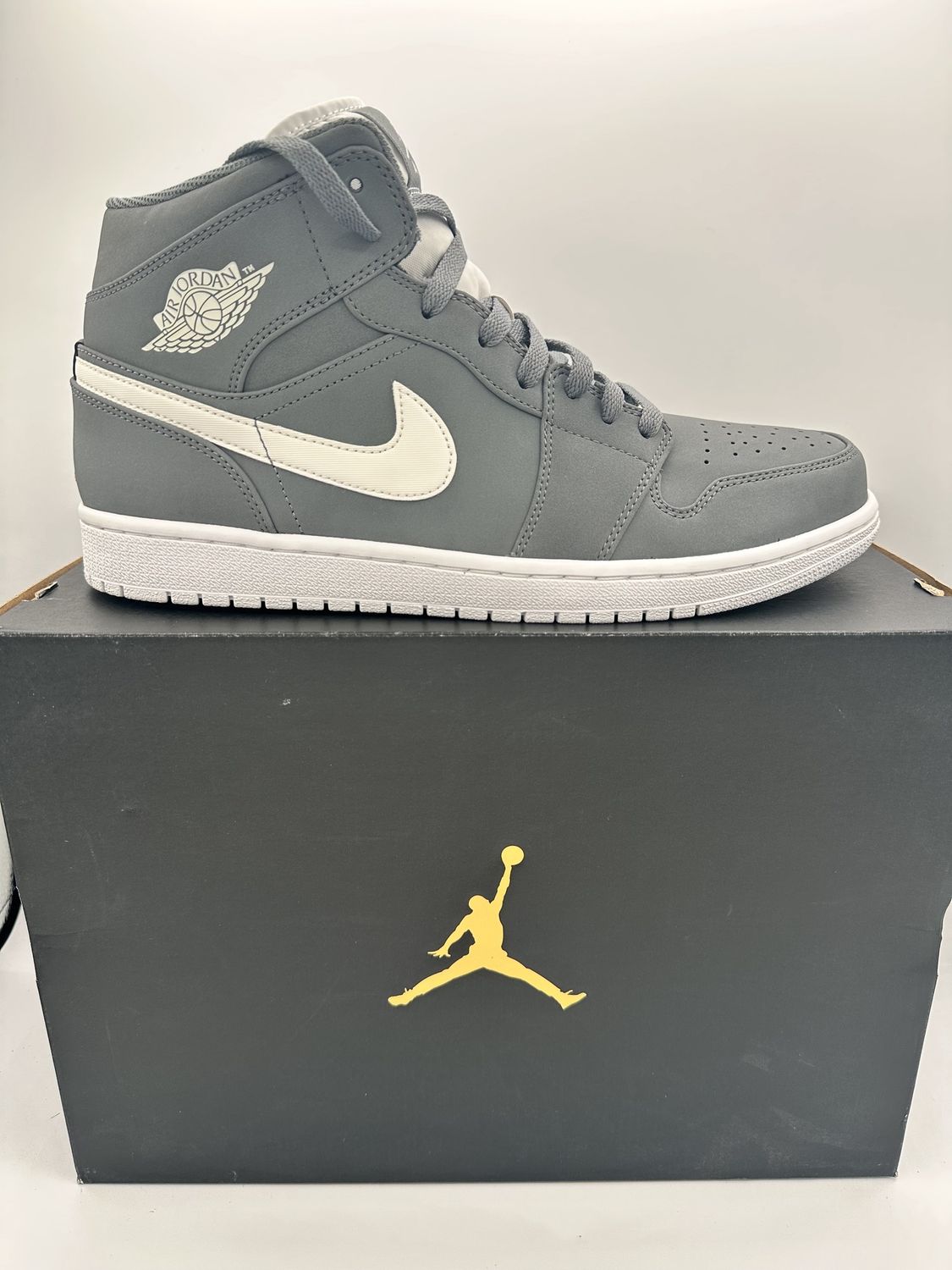 Jordan 1 Mid - Cool Grey/Wh