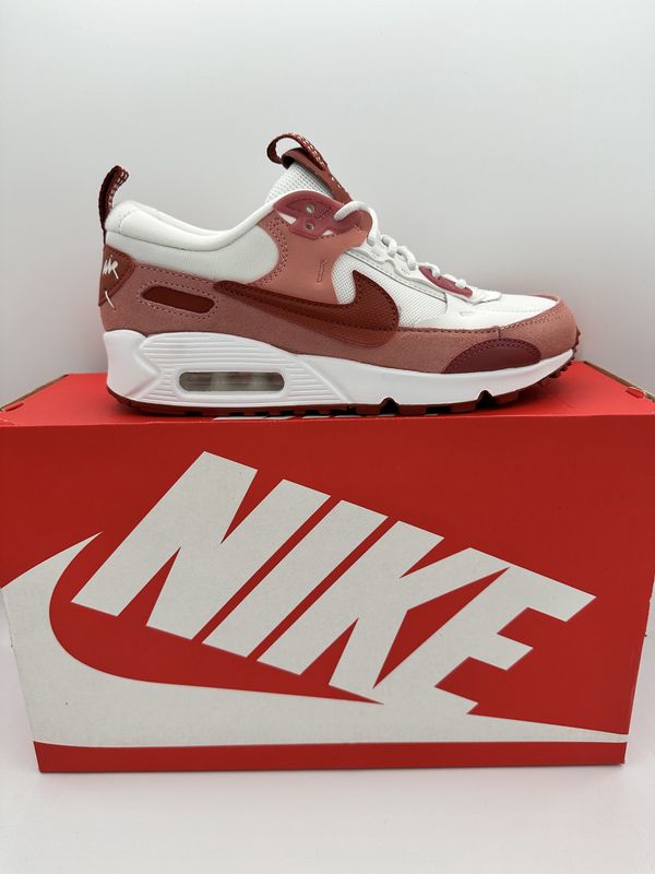 Nike Air Max 90 Futura - White Red Orange (Women's)