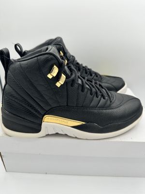 Jordan 12 - Black Metallic Gold White (Women&#39;s)(USED)