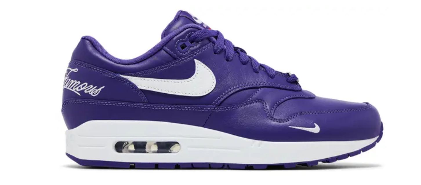 Nike Air Max 1 &#39;87 SP- Supreme Varsity Purple