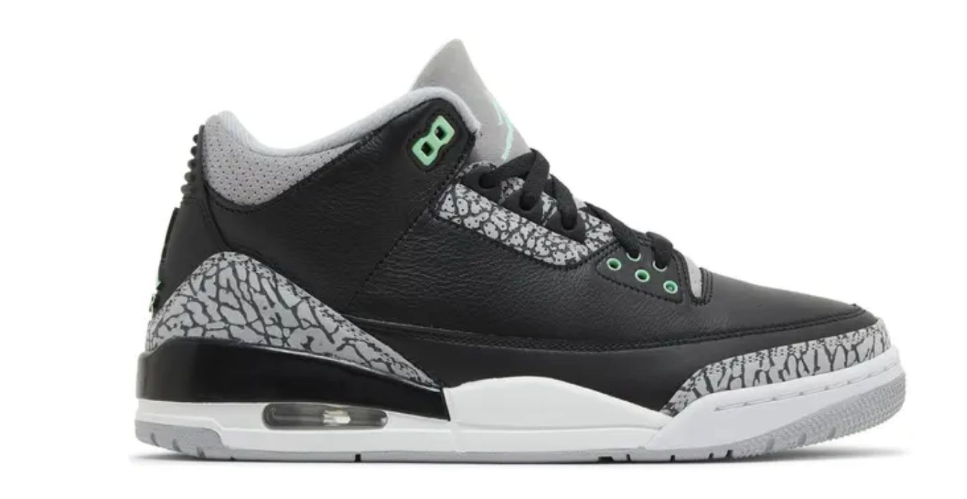 Jordan 3 - Green Glow (New No Box)