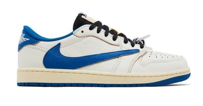 Jordan 1 Low - Fragment x Travis  Scott Sail Military Blue