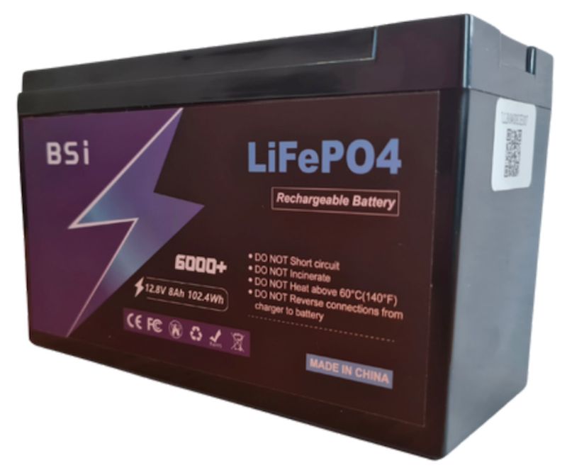 12V 8Ah BSi Lithium Gate Motor Battery