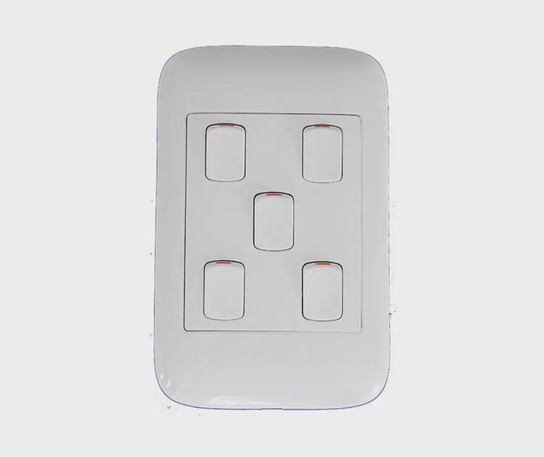Onesto 5 Lever 1 Way Switch Complete 4x2