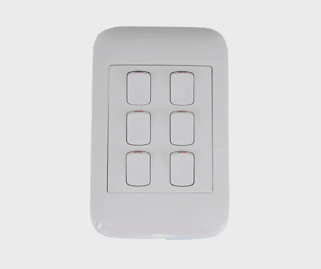 Onesto 6 Lever 1 Way Switch Complete 4x2