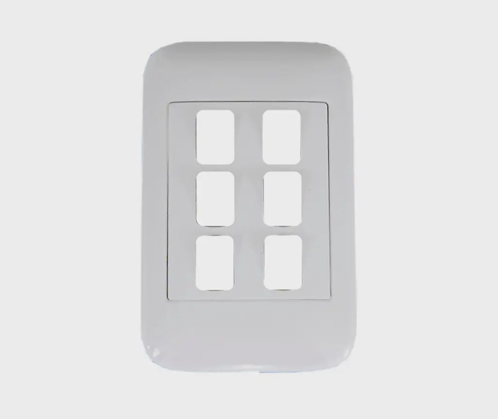 Onesto 6 Lever Grid Plate Only 4x2