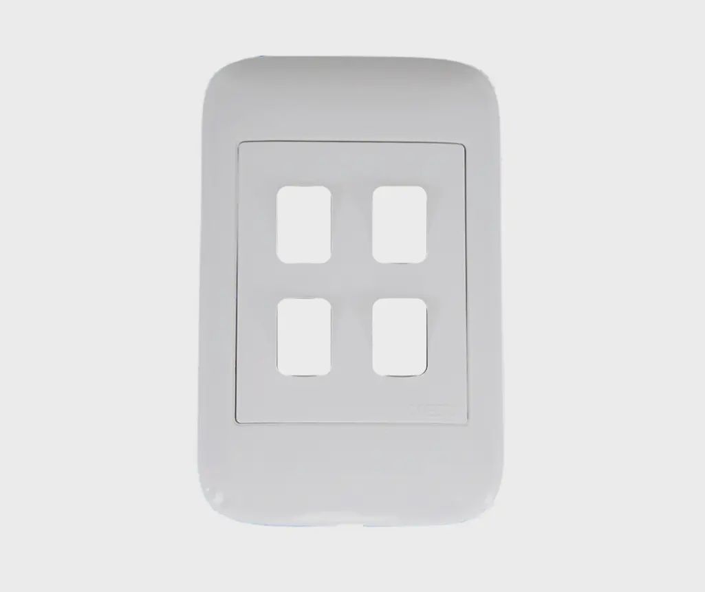 Onesto 4 Lever Grid Plate Only 4x2