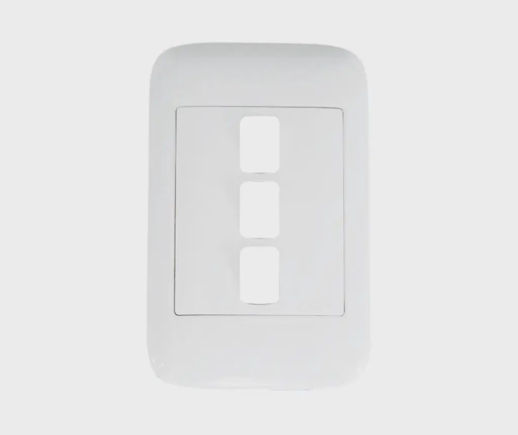 Onesto 3 Lever Grid Plate Only 4x2