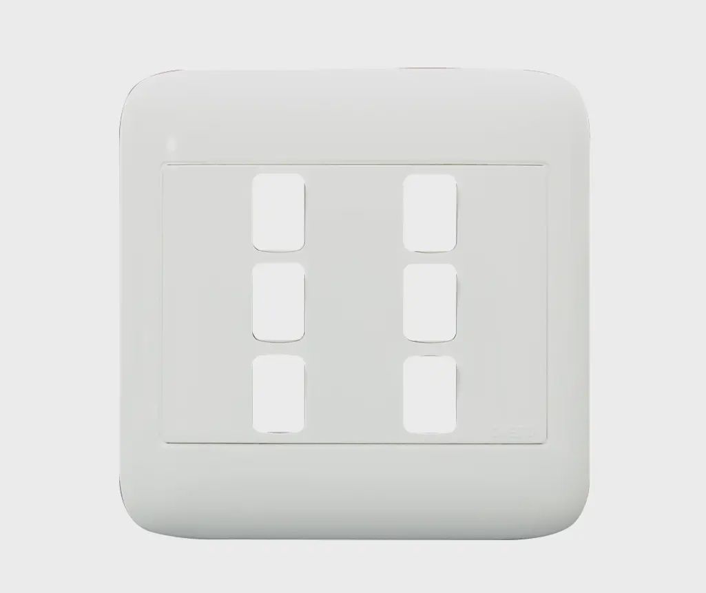 Onesto 6 Lever Grid Plate Only 4x4