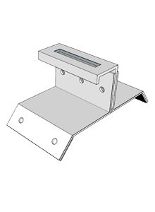 KD Solar 78mm Landscape mounting bracket for corrugated roof