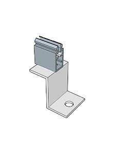 KD Solar hangerbolt bracket with push-clip for long-rail