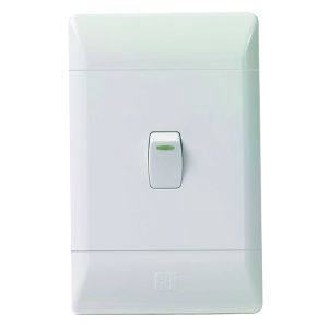 CBi Light Switch 1 Lever 1 Way 2x4 White