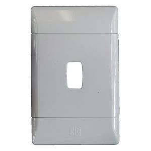 CBi Gird Plate 1 Lever 2x4 White