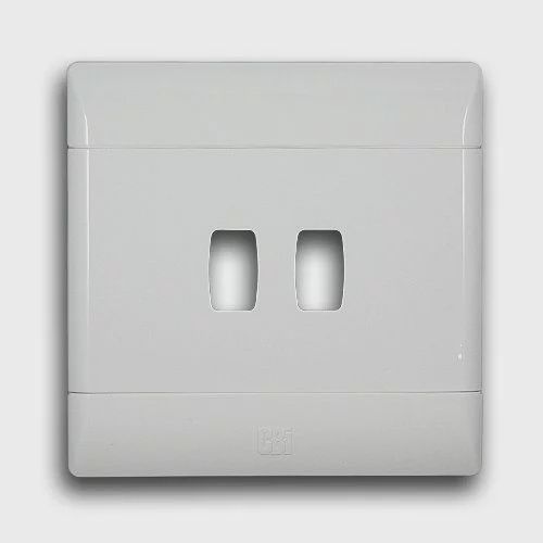 CBi Grid Plate 2 Lever 4X4 White
