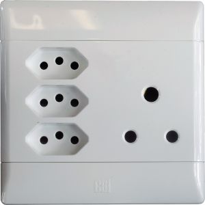 CBi 1xSA 3xEuro Socket 4x4 White